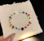 Super Sparkling Colorful Candy Zircon Bracelet