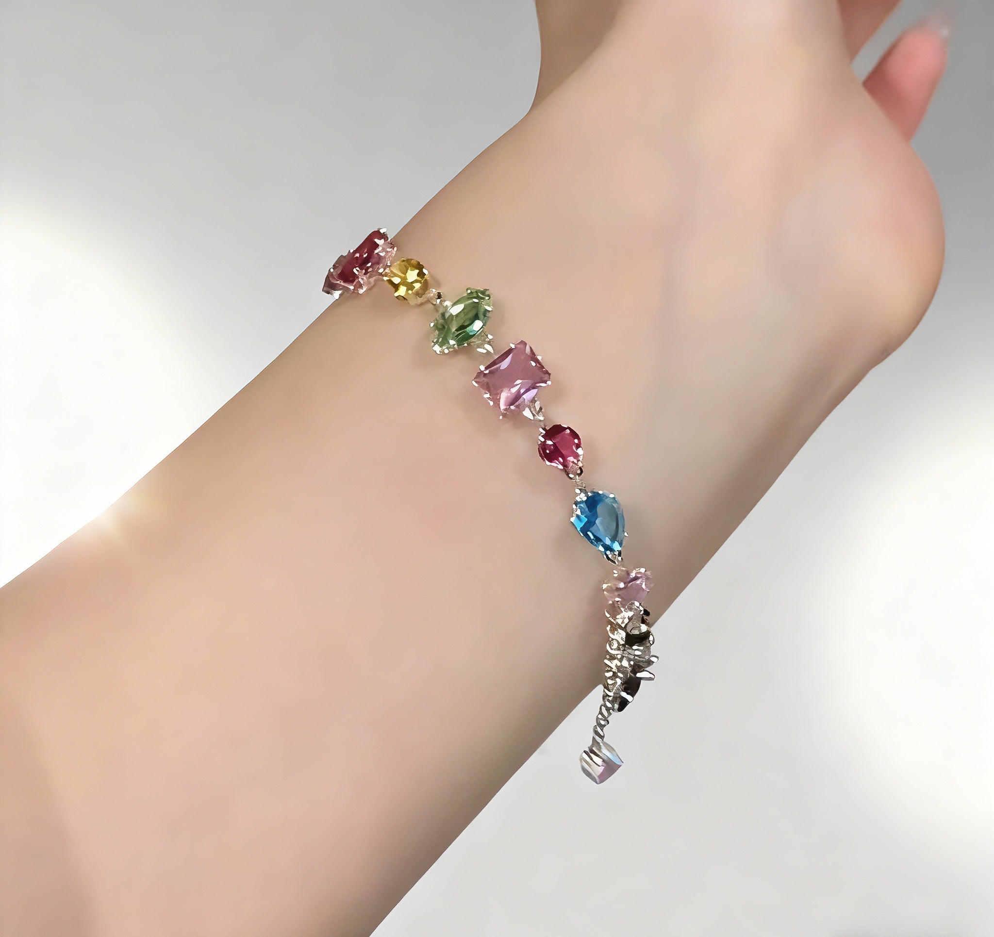 Super Sparkling Colorful Candy Zircon Bracelet