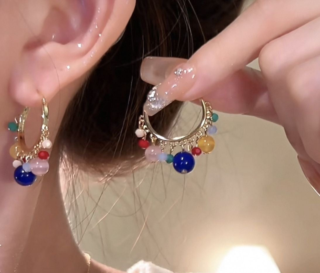 Fashionable colorful earrings