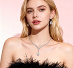 Super flash necklace new clavicle necklace women's high-end light luxury suit