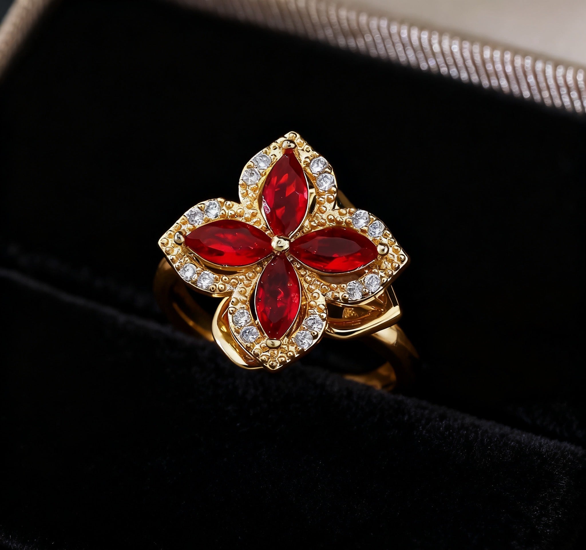 Hot selling rotating ring with micro-zirconia, luxurious and exquisite snowflake design, versatile full diamond jewelry