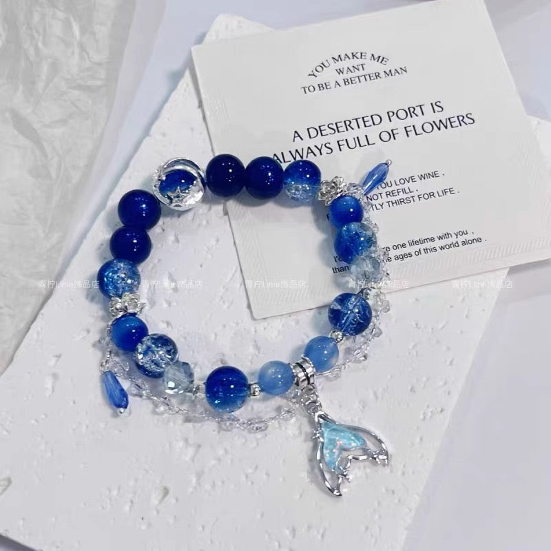 blue crystal bracelet