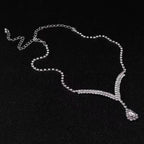 Super flash necklace new clavicle necklace women's high-end light luxury suit