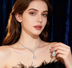 Super flash necklace new clavicle necklace women's high-end light luxury suit