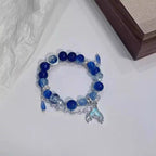 blue crystal bracelet