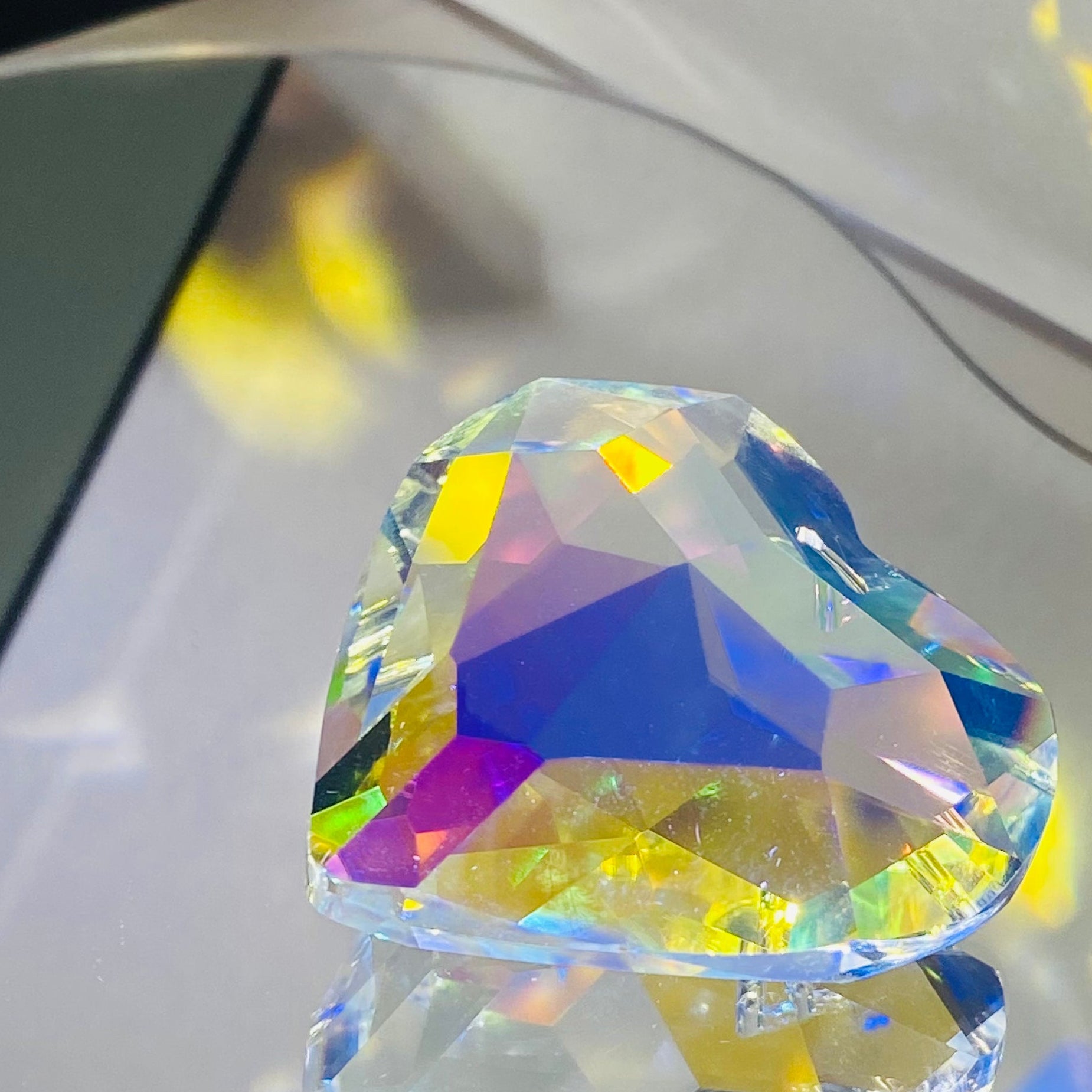 Heart crystal pendant