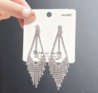 New tassel earrings with diamonds
