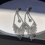 New tassel earrings with diamonds