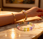 Personality simple mixed color bracelet fashionable temperament high-end