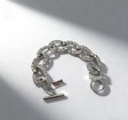 Fashionable Cuban diamond thick chain necklace