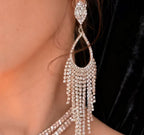 Evening dress earrings light luxury temperament earrings