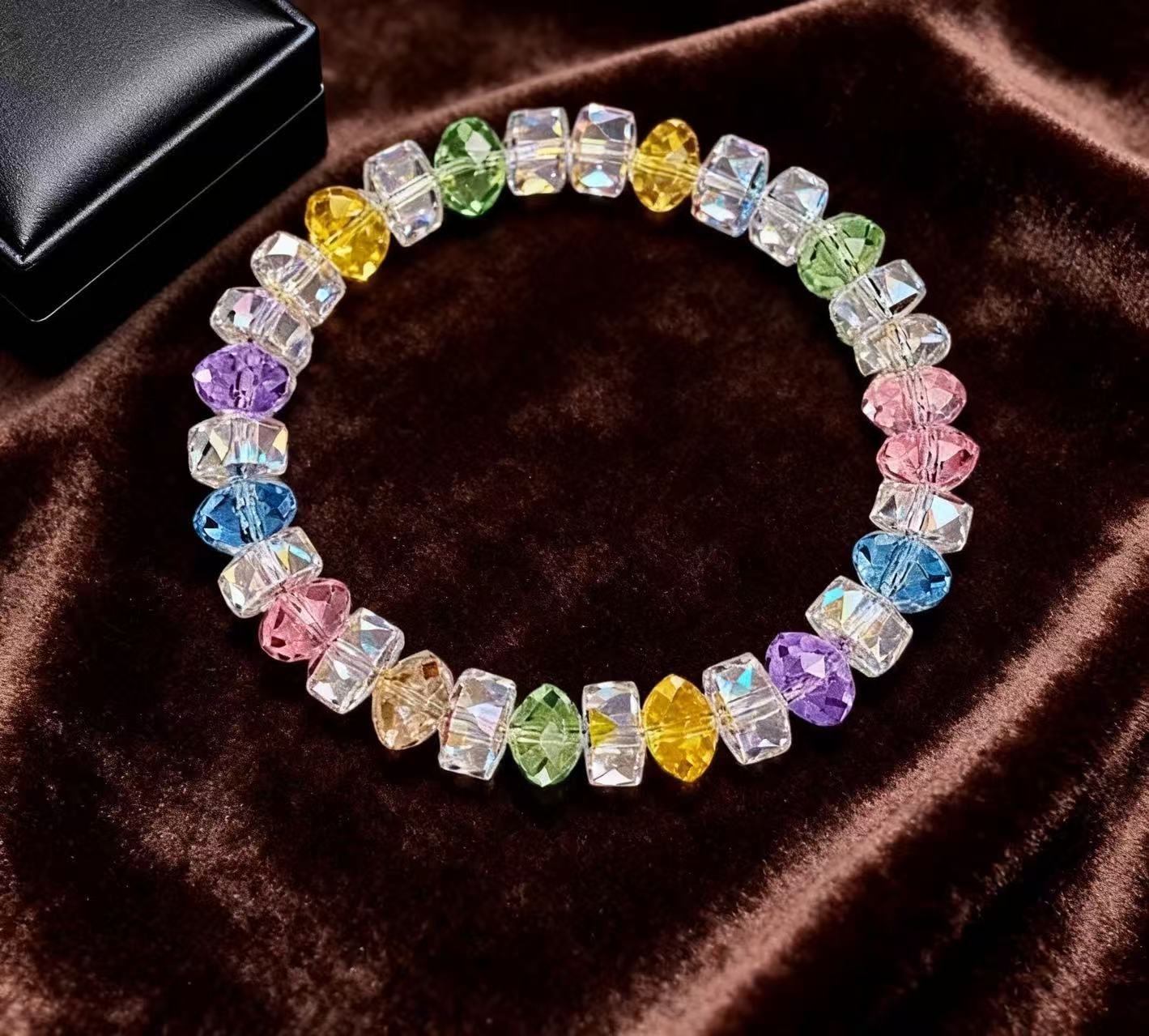 Personality simple mixed color bracelet fashionable temperament high-end
